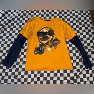 Boys size small 8 buzzcuts pug shirt